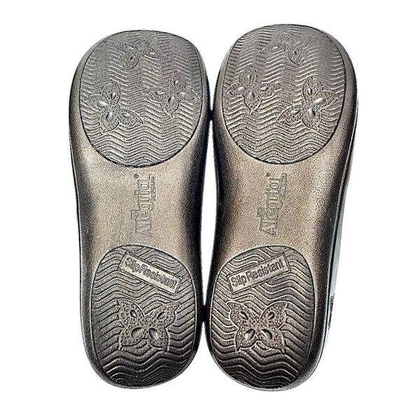 Alegria Multicolored Embossed ROSES Leather Comfort Shoes Size EU 37 US 7-7.5 - Picture 3 of 10